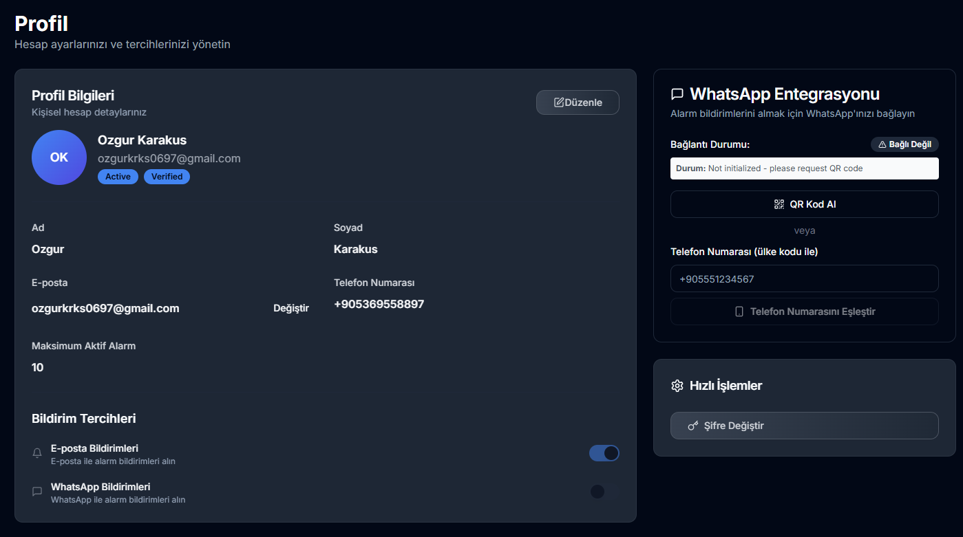 Set Up Your Profile - Ekran Görüntüsü